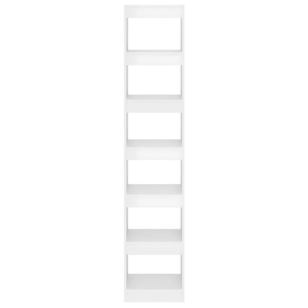 Hochglanz Bücherregal Raumteiler Weiß 198cm