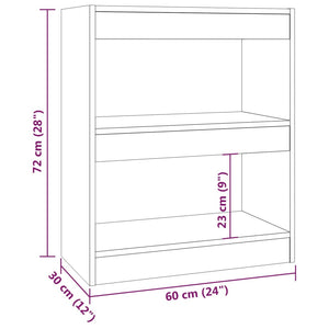 Weißes Bücherregal / Raumteiler 60x72 cm