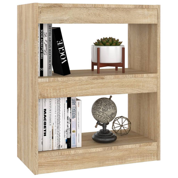 Sonoma Eiche Bücherregal Raumteiler 60x72 cm