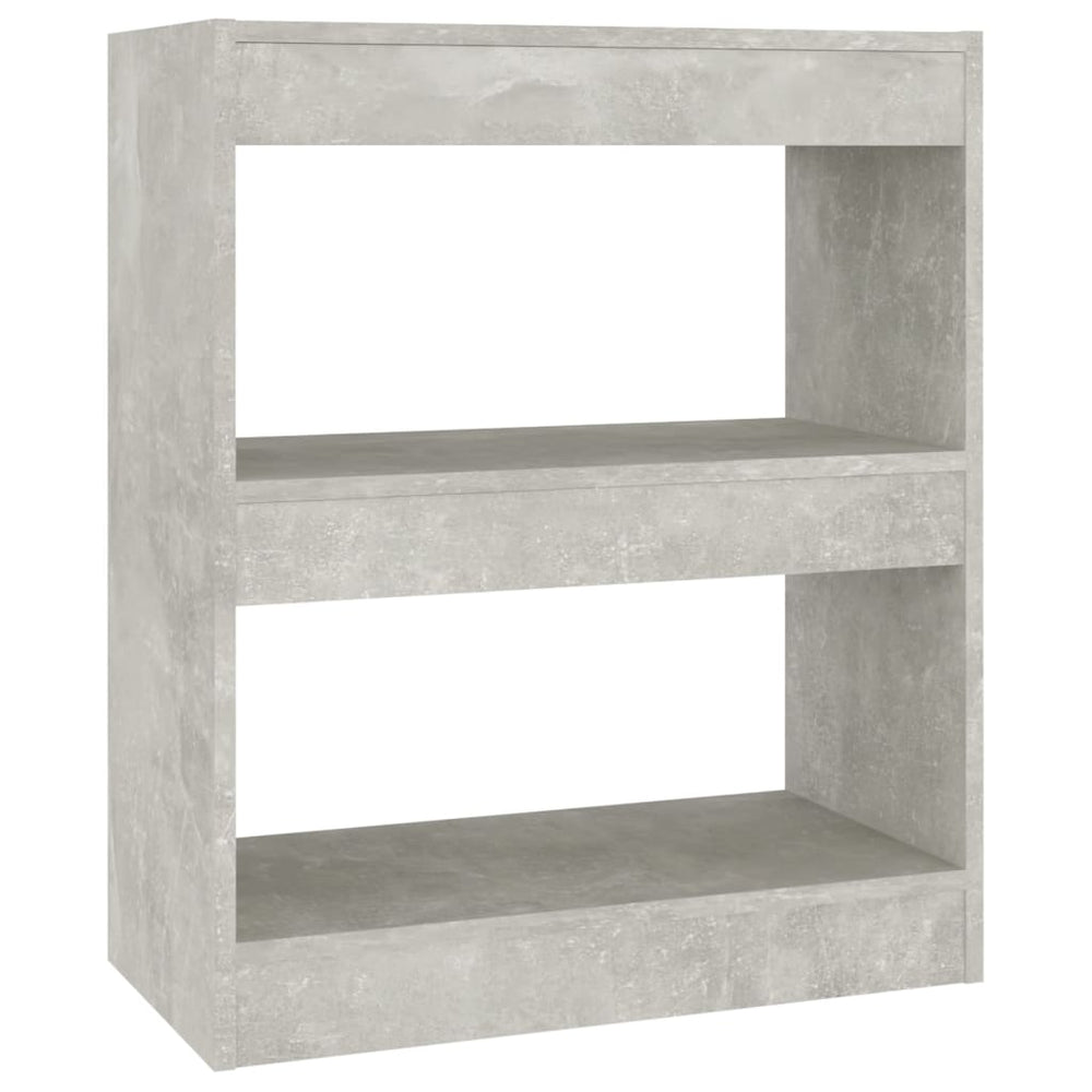 vidaXL Étagère/Séparateur de pièce gris béton 60x30x72 cm