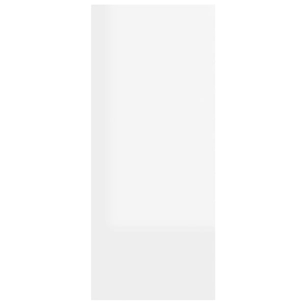 Hochglanz Bücherregal Raumteiler Weiß 60x72 cm