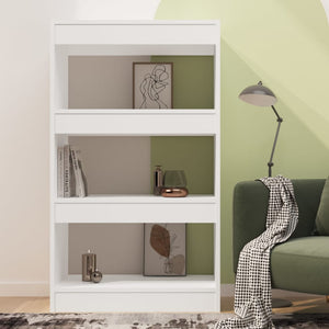 Weißes Bücherregal / Raumteiler, 60x30x103 cm