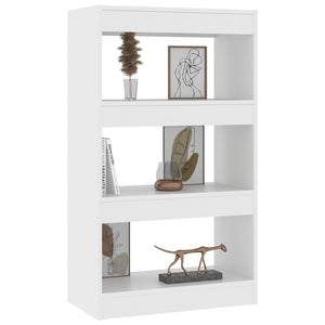 Weißes Bücherregal / Raumteiler, 60x30x103 cm