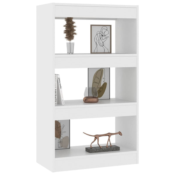 Weißes Bücherregal / Raumteiler, 60x30x103 cm
