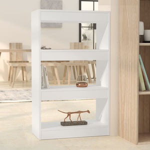 Weißes Bücherregal / Raumteiler, 60x30x103 cm
