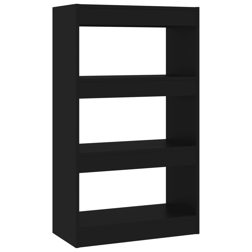 vidaXL Bibliothèque/Meuble de séparation Noir 60x30x103 cm Bois d'ingénierie
