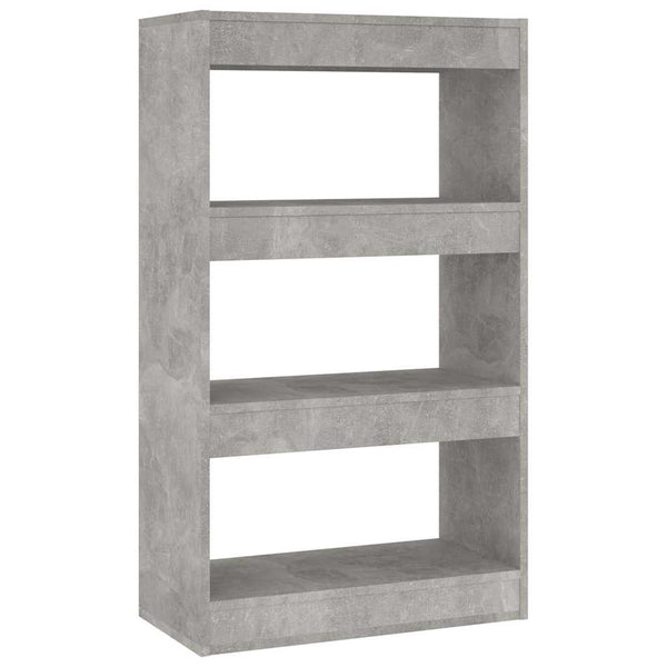 Betongraues Bücherregal 60x103 cm