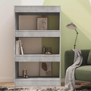 Betongraues Bücherregal 60x103 cm