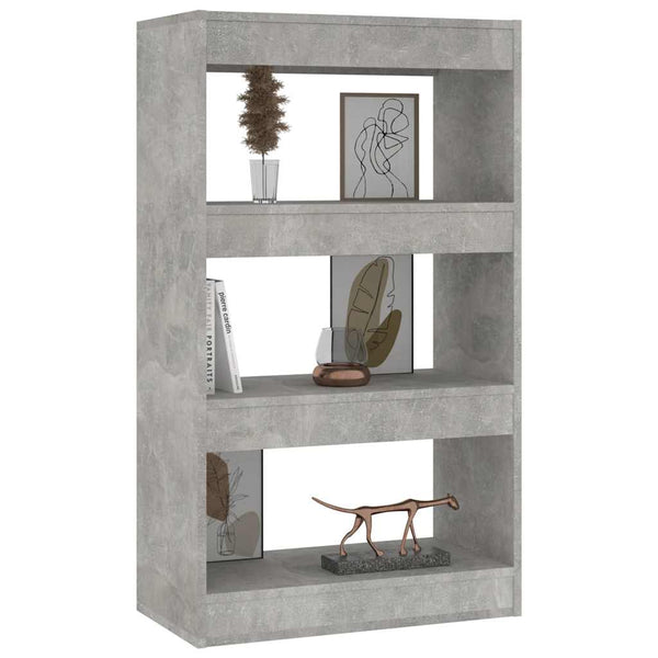 Betongraues Bücherregal 60x103 cm