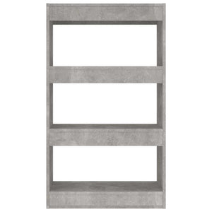 Betongraues Bücherregal 60x103 cm