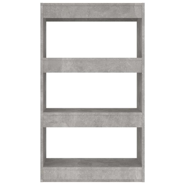 Betongraues Bücherregal 60x103 cm