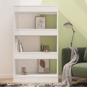 Hochglanz Bücherregal Raumteiler Weiß 60x30x103cm