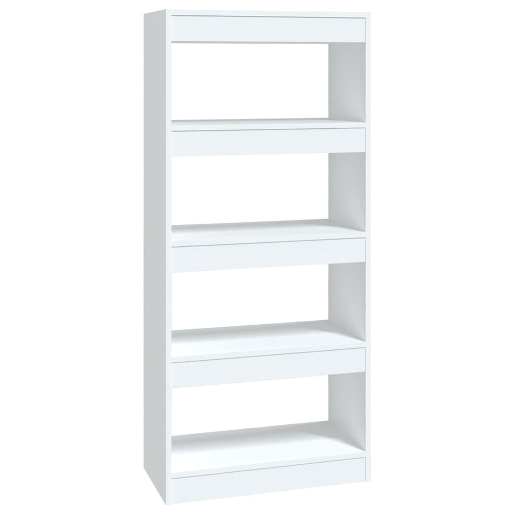 vidaXL Bibliothèque/Séparateur de pièce Blanc 60x30x135 cm Bois d'ingénierie