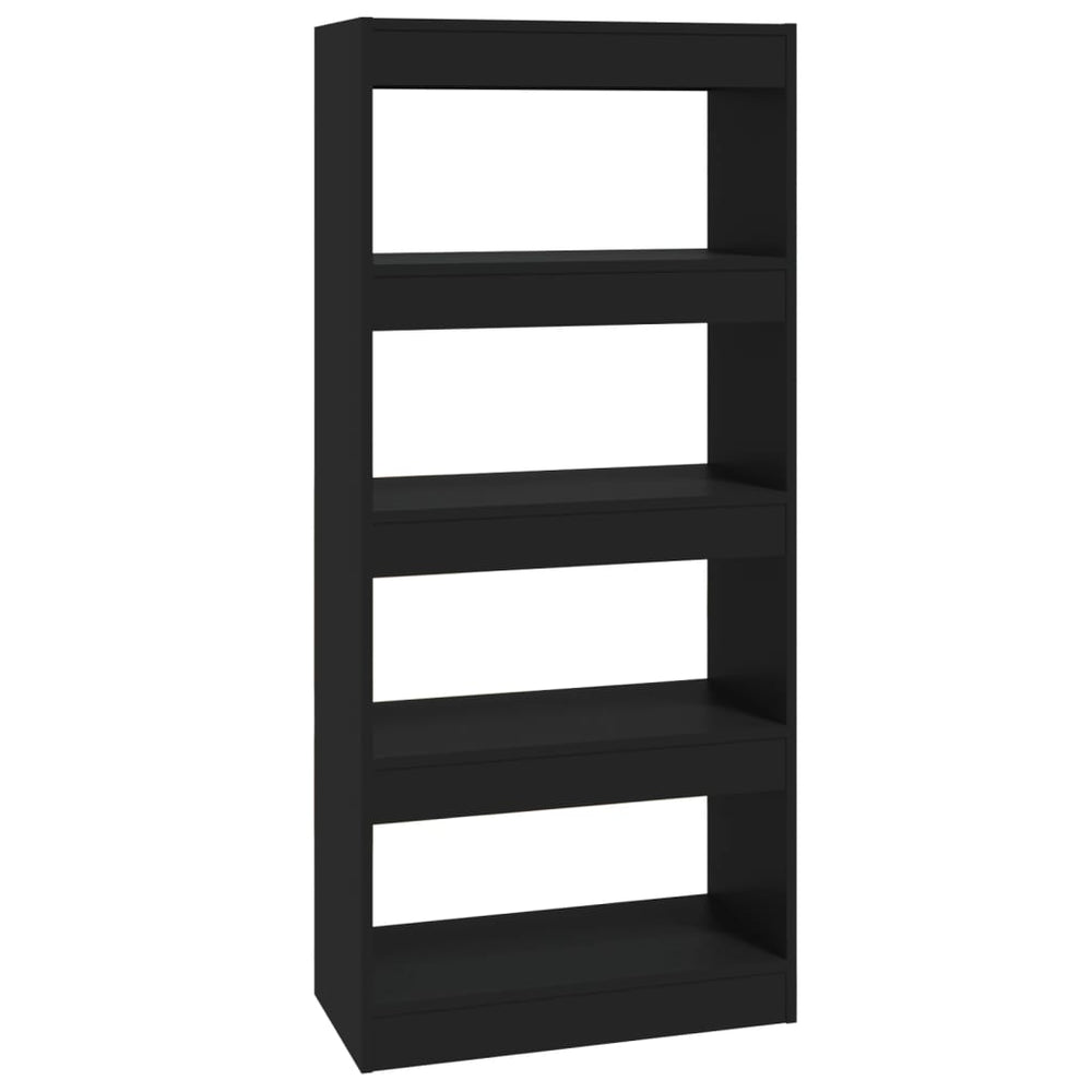 vidaXL Étagère à livres/séparateur de pièce noir 60x30x135 cm Aggloméré