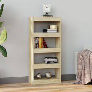 Sonoma Eiche Bücherregal Raumteiler 60x30x135cm