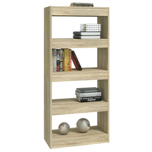 Sonoma Eiche Bücherregal Raumteiler 60x30x135cm