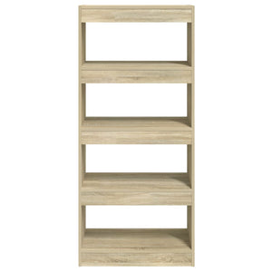 Sonoma Eiche Bücherregal Raumteiler 60x30x135cm