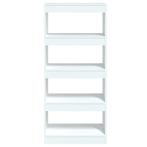 Hochglanz Bücherregal Weiß 60x30x135cm