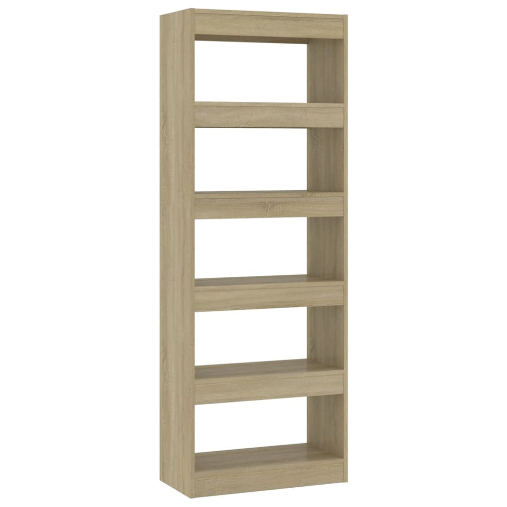 vidaXL Bibliothèque/Séparateur de pièce Chêne Sonoma 60x30x166 cm Bois d'ingénierie
