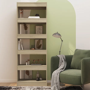 Sonoma Eiche Bücherregal Raumteiler 60x166 cm