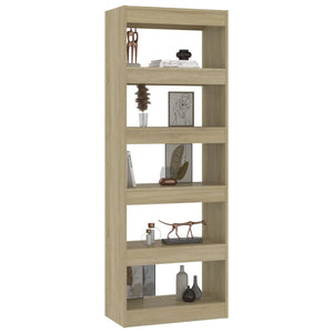 Sonoma Eiche Bücherregal Raumteiler 60x166 cm