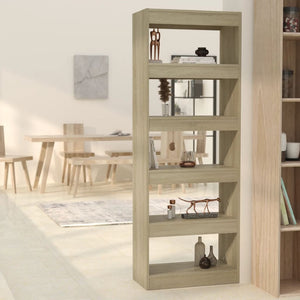 Sonoma Eiche Bücherregal Raumteiler 60x166 cm