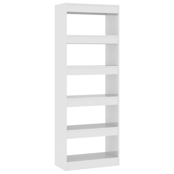 Hochglanz Bücherregal Raumteiler Weiß