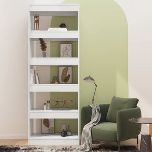 Hochglanz Bücherregal Raumteiler Weiß