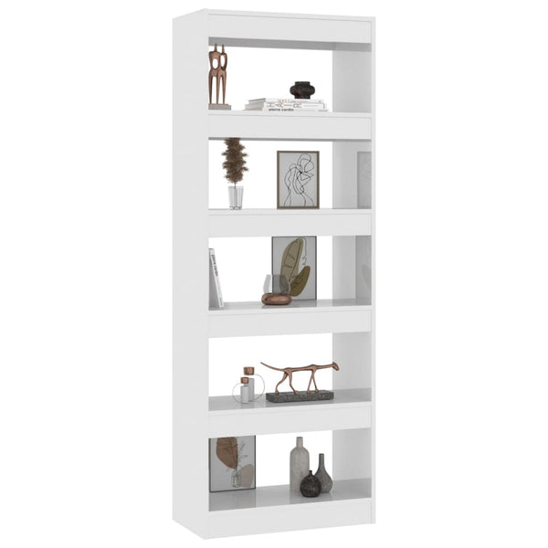 Hochglanz Bücherregal Raumteiler Weiß