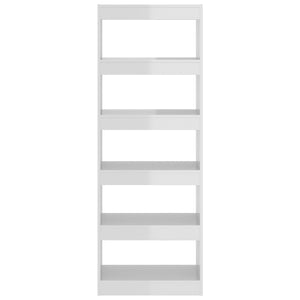 Hochglanz Bücherregal Raumteiler Weiß