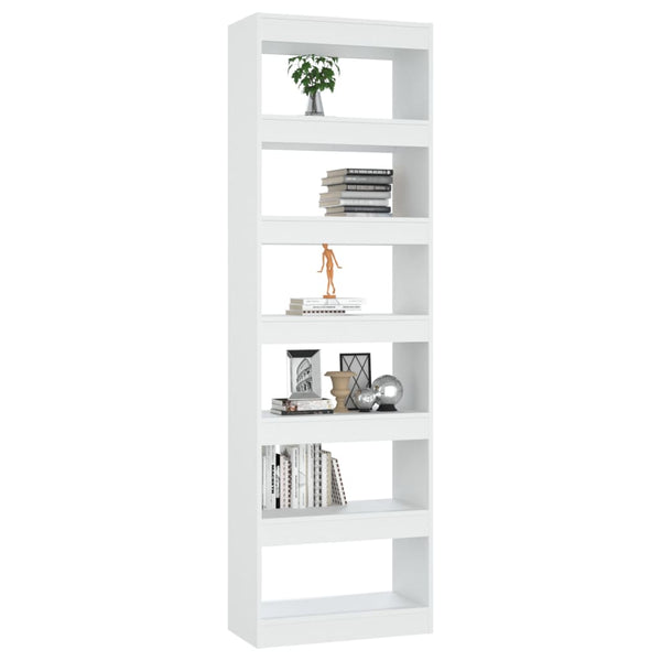 Weißes Bücherregal 60x30x198 cm