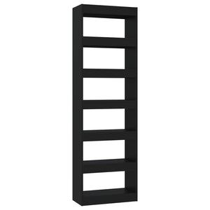 Schwarzes Bücherregal 60x30x198 cm