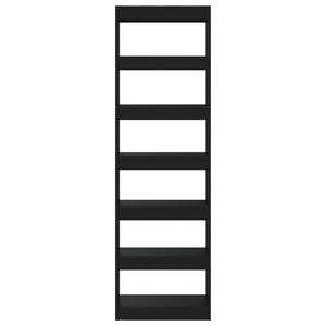 Schwarzes Bücherregal 60x30x198 cm