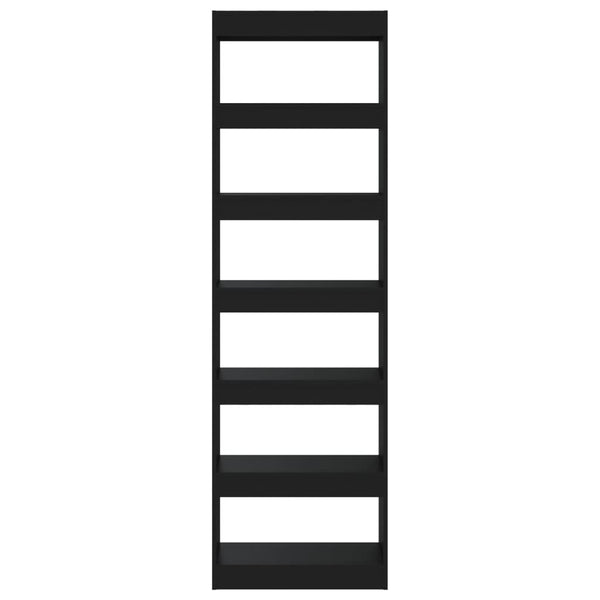 Schwarzes Bücherregal 60x30x198 cm