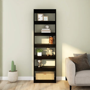 Schwarzes Bücherregal 60x30x198 cm