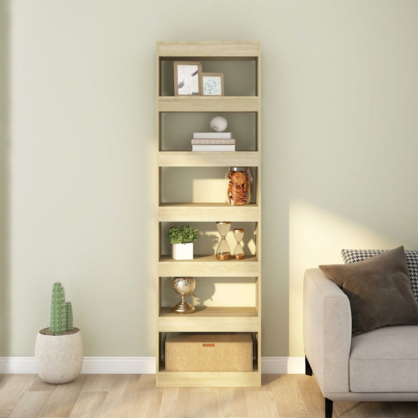 Sonoma Eiche Bücherregal Raumteiler 198cm