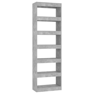 Betongraues Bücherregal 60x30x198 cm