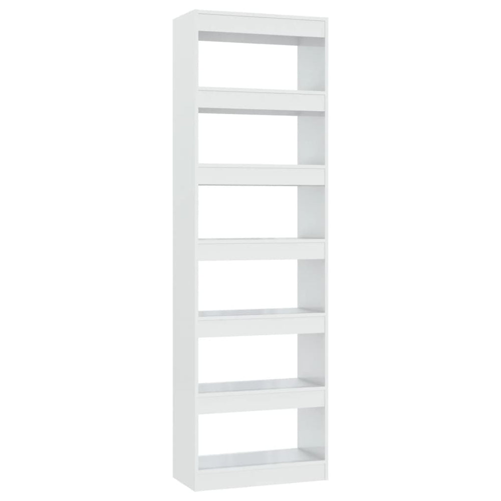 vidaXL Étagère/Séparateur de pièce blanc brillant 60x30x198 cm