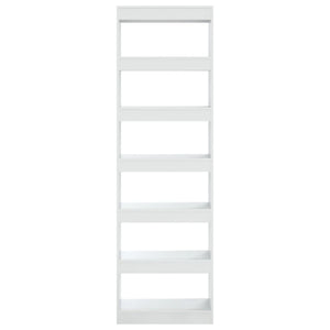 Hochglanz Bücherregal Raumteiler Weiß 198 cm