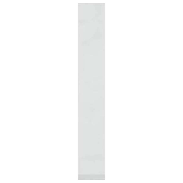 Hochglanz Bücherregal Raumteiler Weiß 198 cm