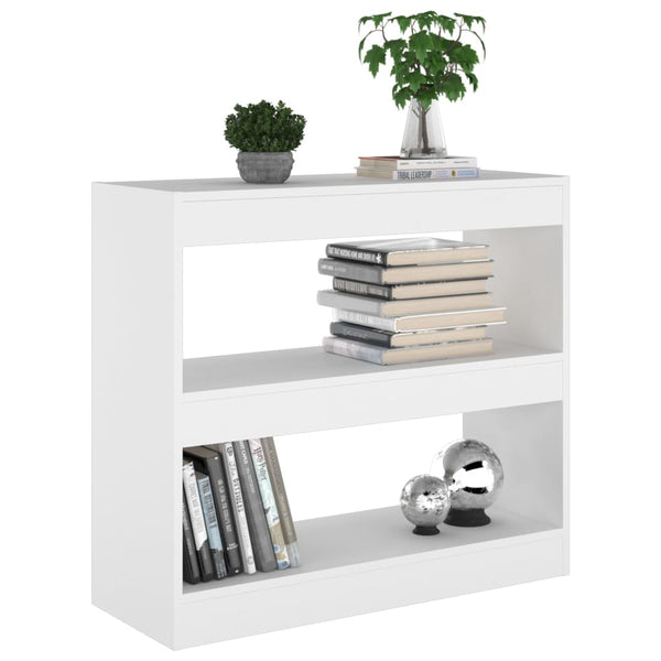 Weißes Bücherregal / Raumteiler 80x72 cm