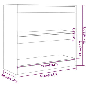 Weißes Bücherregal / Raumteiler 80x72 cm