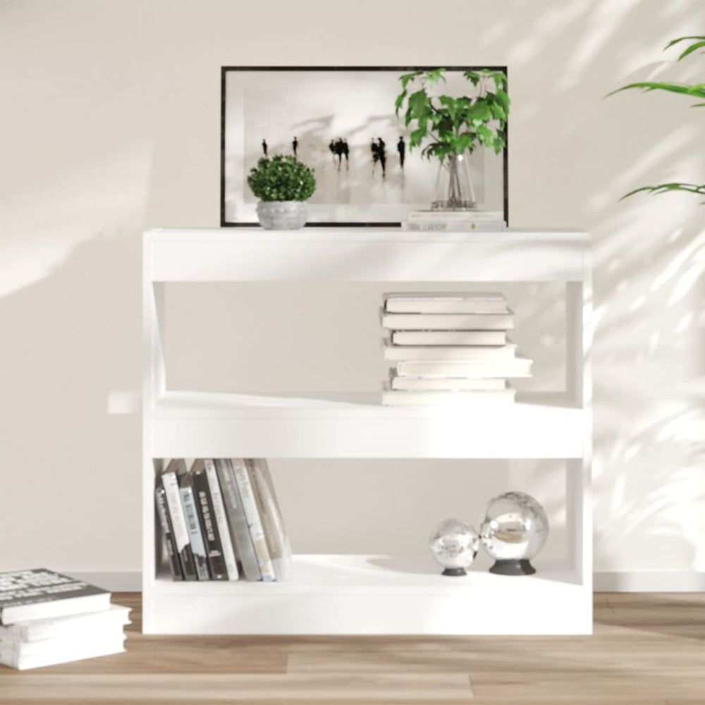 vidaXL Bibliothèque/Séparateur de pièce Blanc 80x30x72 cm