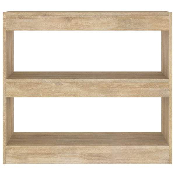 Sonoma Eiche Bücherregal Raumteiler 80x72 cm
