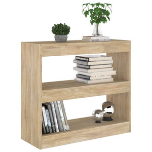 Sonoma Eiche Bücherregal Raumteiler 80x72 cm