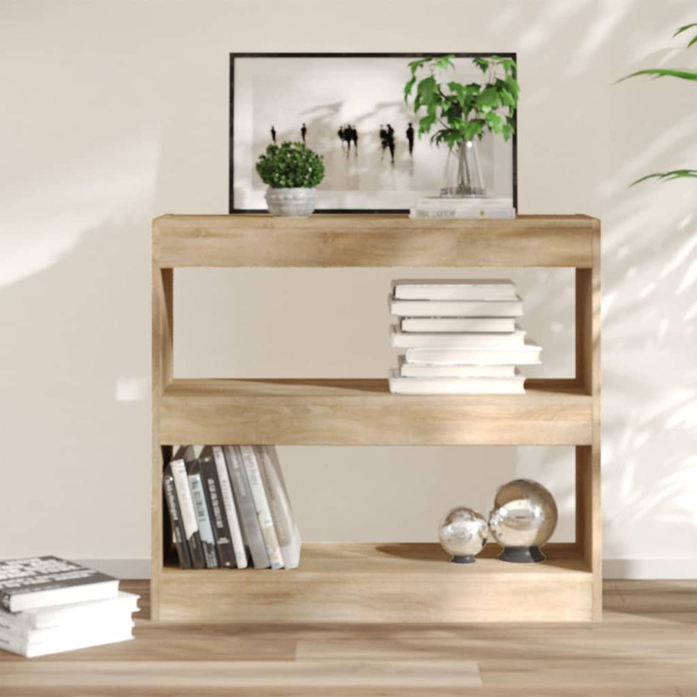 Sonoma Eiche Bücherregal Raumteiler 80x72 cm