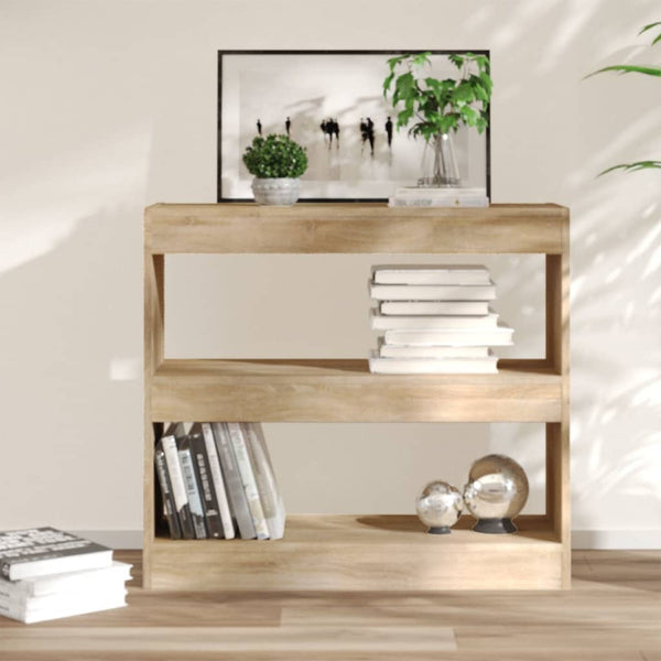 Sonoma Eiche Bücherregal Raumteiler 80x72 cm