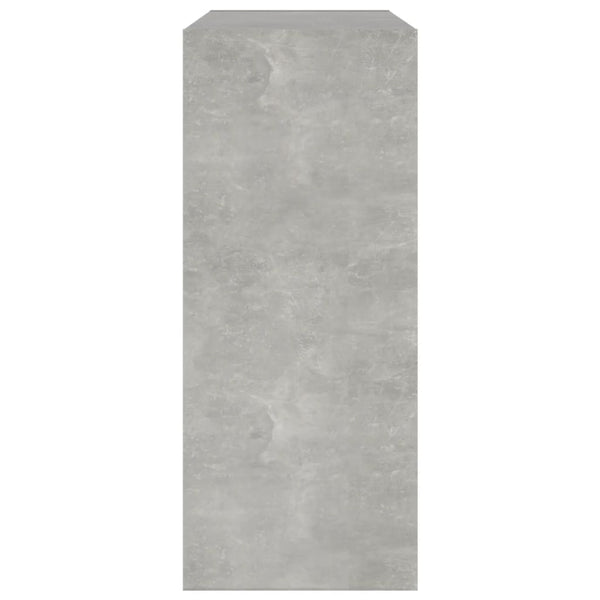 Betongraues Bücherregal/Raumteiler 80x72 cm