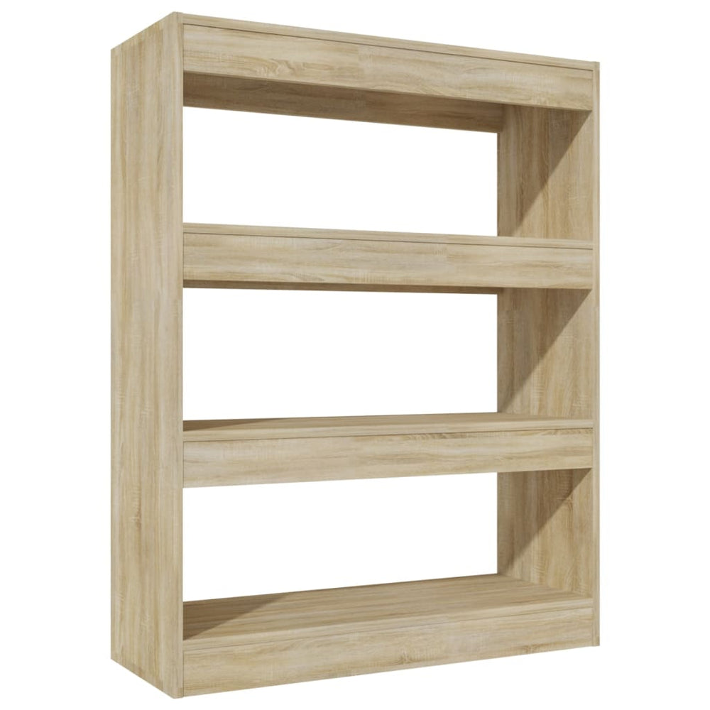 vidaXL Bibliothèque/Meuble de séparation Chêne Sonoma 80x30x103 cm Bois d'ingénierie