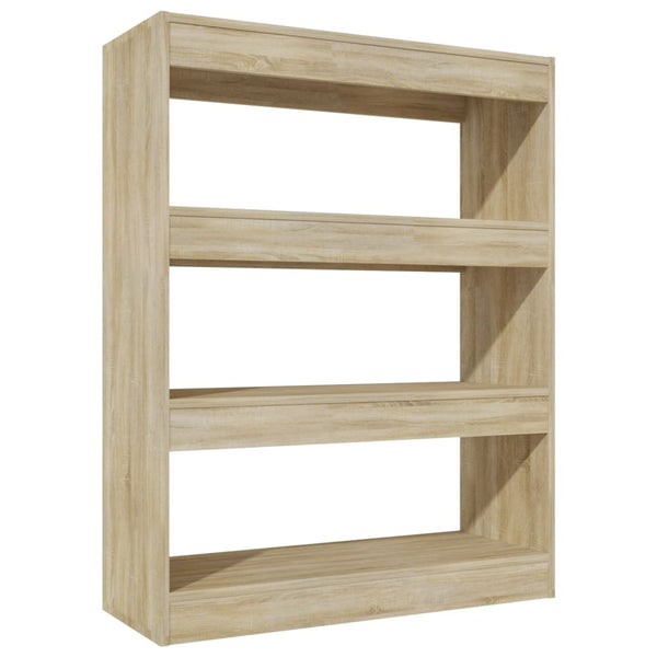 Sonoma Eiche Bücherregal Raumteiler 80x103 cm